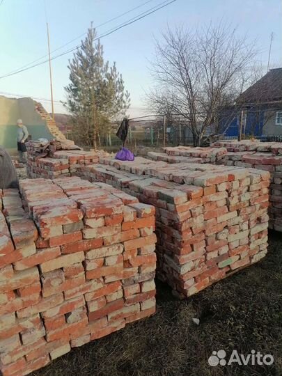 Кирпич красный бу