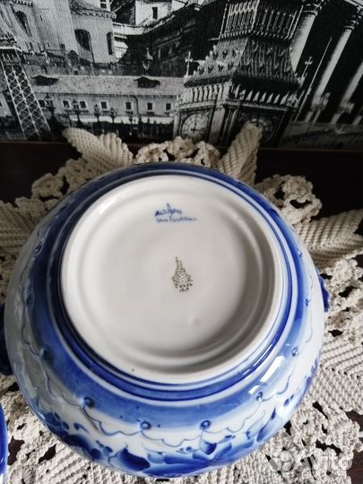 Супница, пельменница гжель