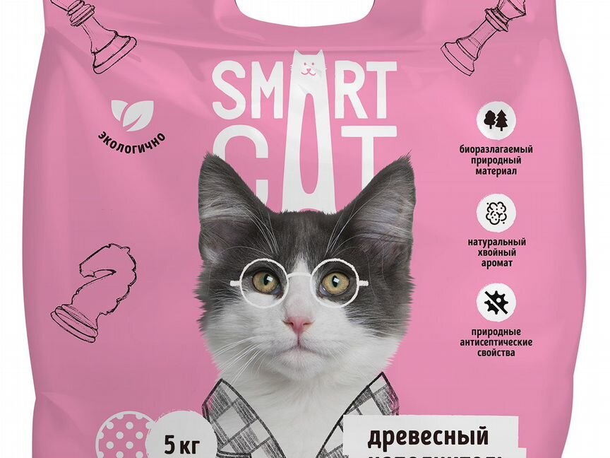 Smart Cat наполнитель древесный наполнитель (пелле