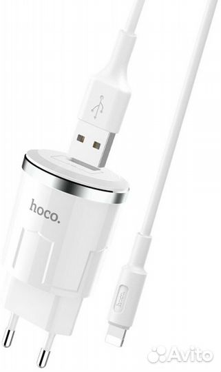 Зарядное устройство Hoco C37A 2,4A USB-Lightning