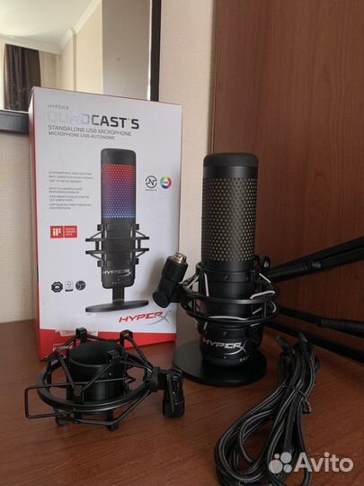 Микрофон HyperX QuadCast S черный
