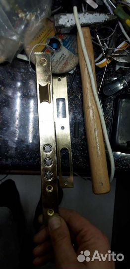 Замок врезной с ручками и личиной