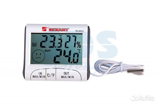 Термогигрометр комнатно-уличный rexant