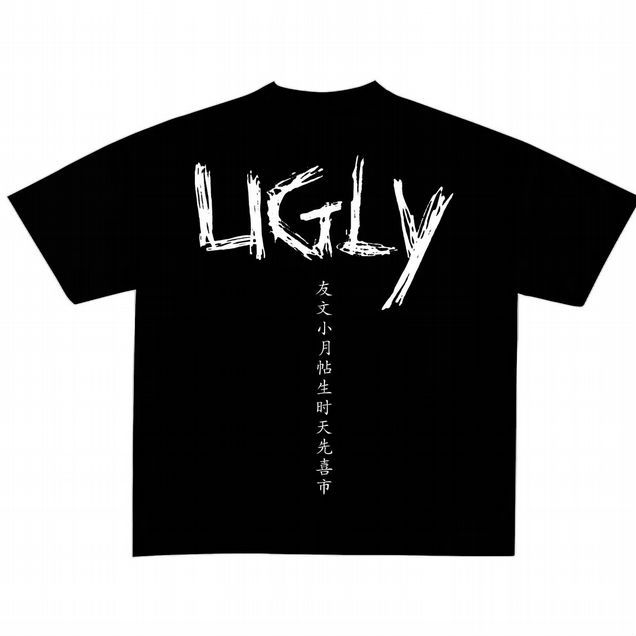 Футболка мерч rostikfacekid uglyfacekid черная