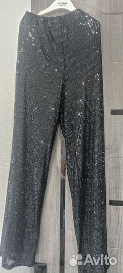 Брюки с паетками