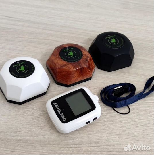 Кнопка вызова персонала и часы пейджер Поясной