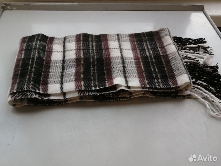 Шарф мужской в клетку