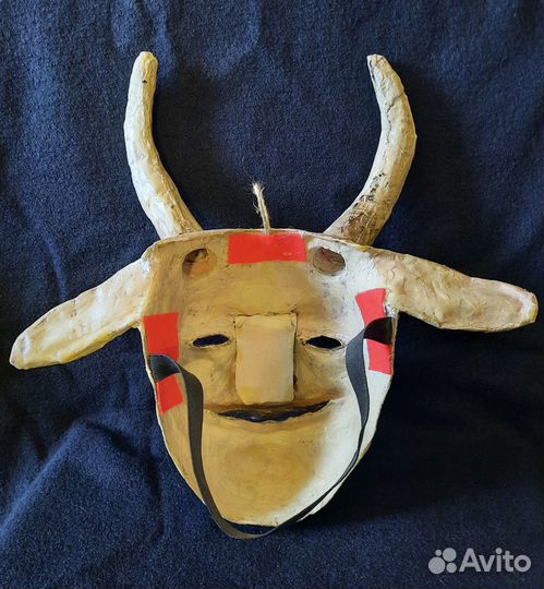 Маска интерьерная папье-маше, ручная работа