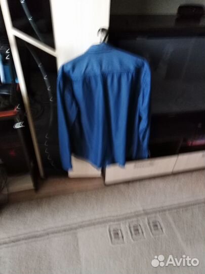 Джинсовая рубашка мужская 54 56