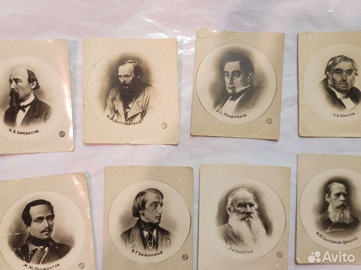 Мини-фотографии русских поэтов и писателей