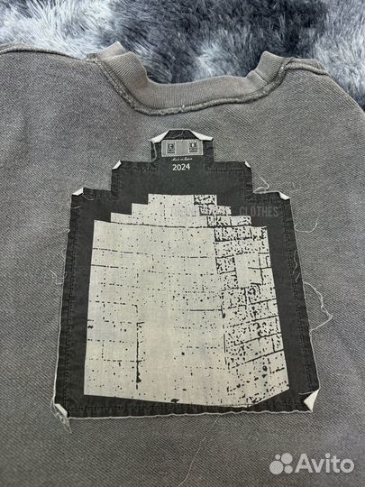 Свитшот Cav Empt серый погружной