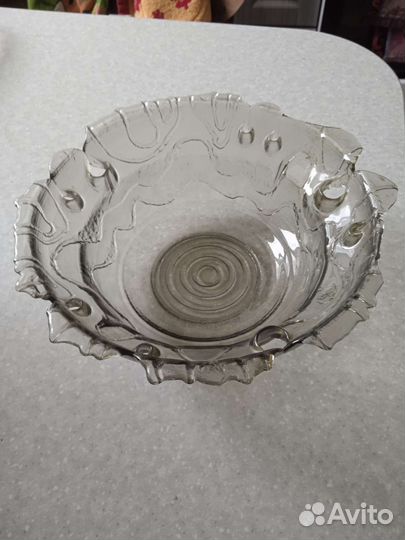 Салатник цветное стекло СССР