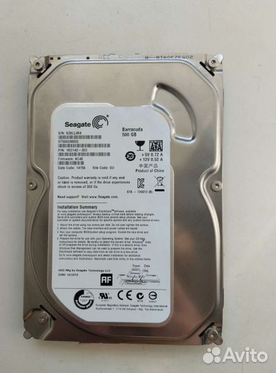 Жесткий диск HDD 500gb