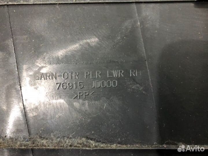 Обшивка центральной стойки правая Nissan Qashqai