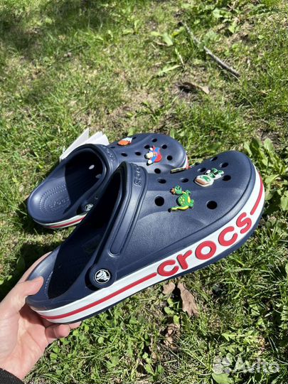 Crocs сабо мужские синие