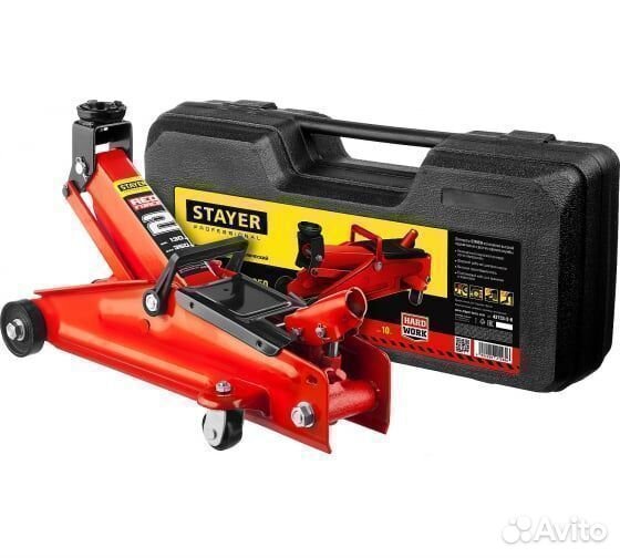 Подкатной домкрат Stayer R-28 2т 130-350мм