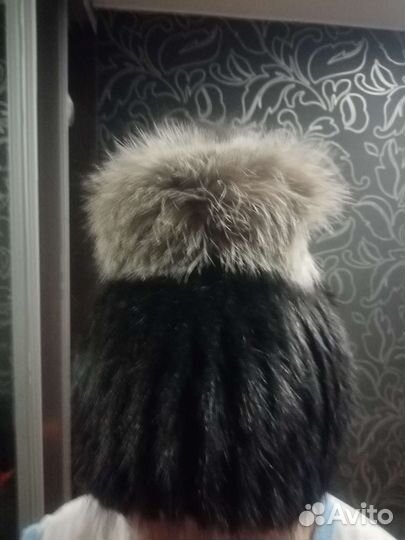 Шапка норковая,женская. б/у. Надевали пару раз