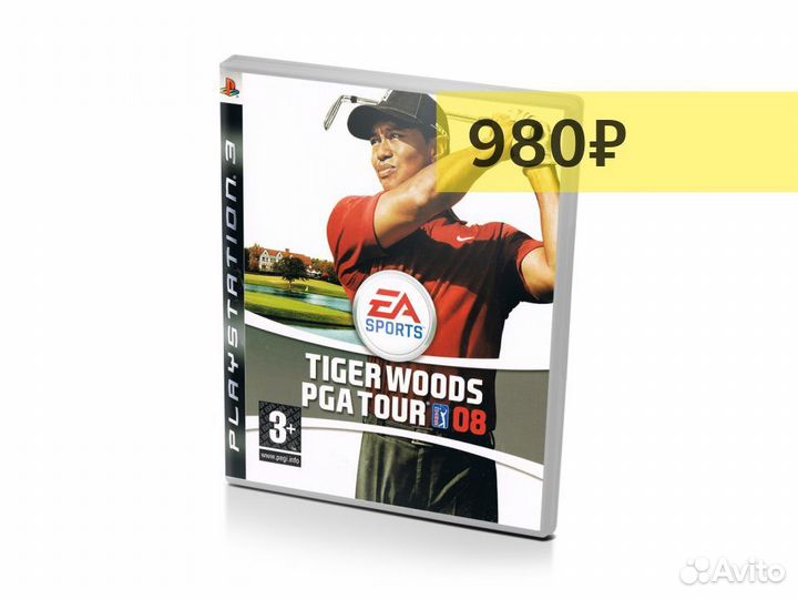 Tiger Woods PGA Tour 08, б/у, английский (PS3)