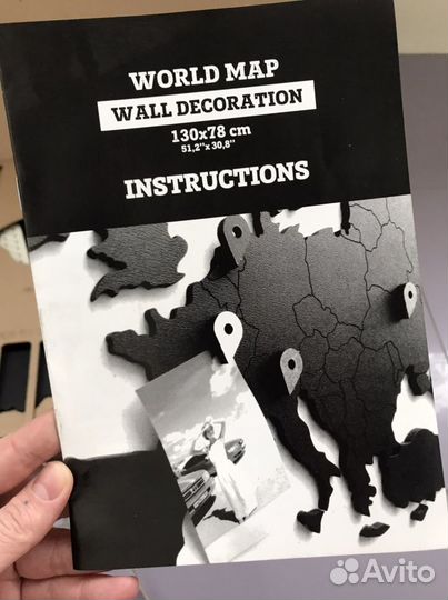 Настенная карта Wooden City