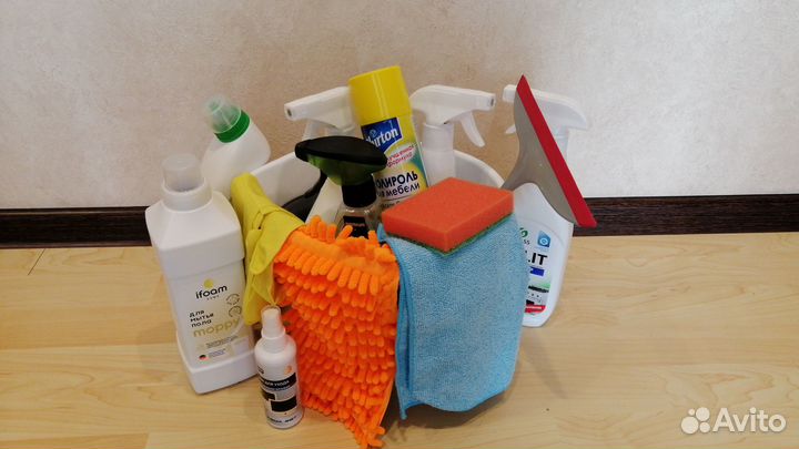 Уборка квартир, мытьё окон, клининг