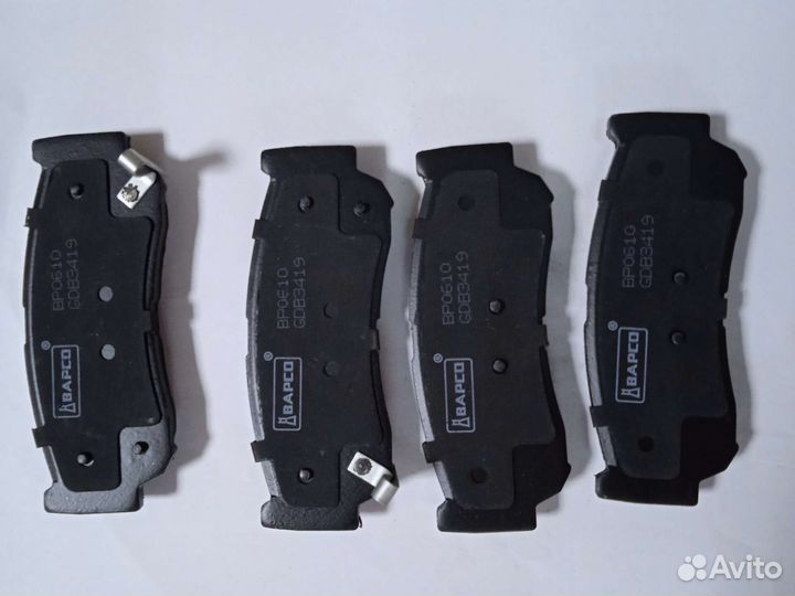 Колодки тормозные задние Санта Фе 2