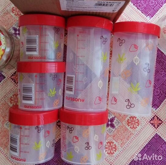 Набор емкостей для сыпучих oursson