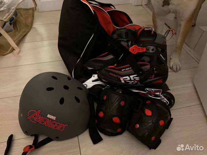 Шлем,ролики,защита,сумка