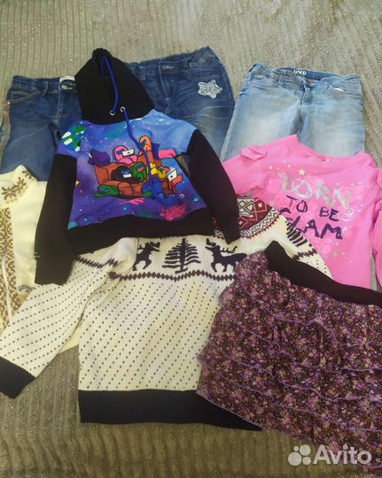 Одежда пакетом для девочки 122 128