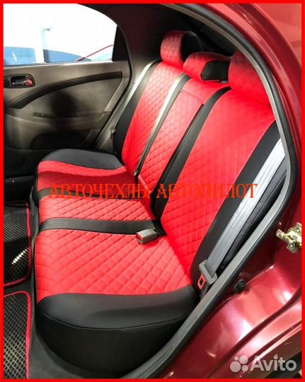 Чехлы Автопилот Chevrolet Lacetti из экокожи Ромб