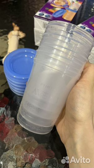 3 упаковки контейнеры Fhilips Avent 240мл*5шт *3