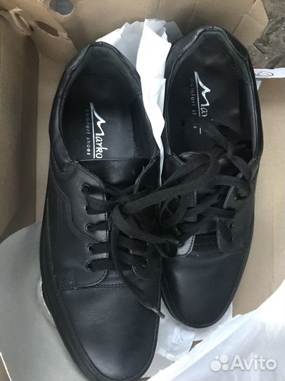 Мужские кожаные ботинки новые