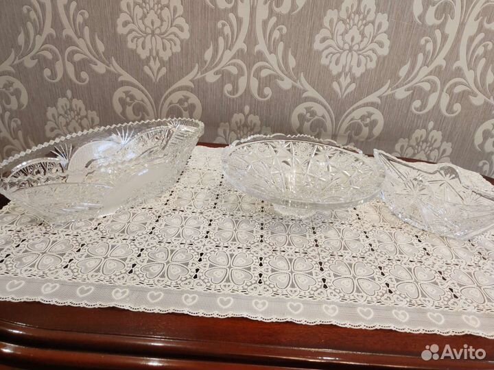 Ваза хрустальная