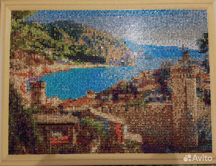 Алмазная мозаика на подрамнике 30 на 40 см