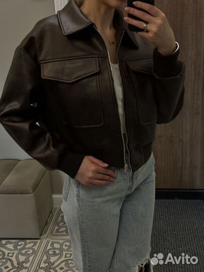 Куртка кожаная женская