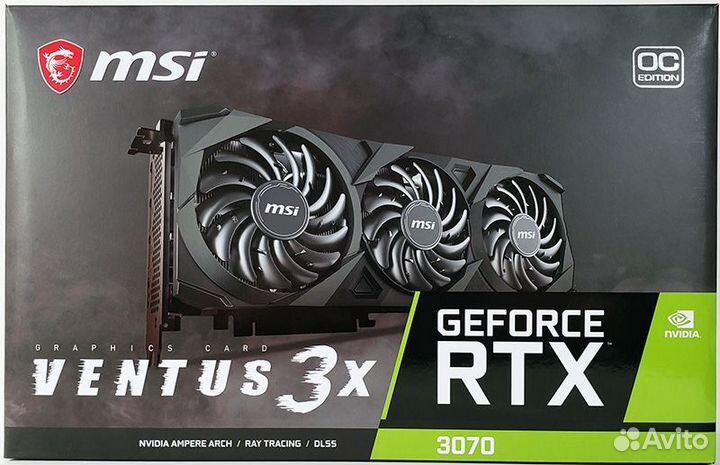 Видеокарта RTX 3070 MSI Edition ventus 3X