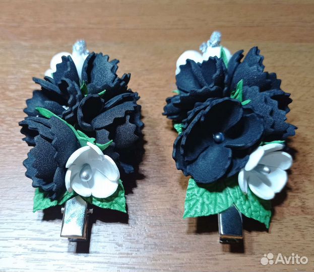 Заколка для волос ручной работы