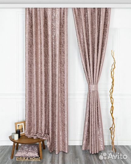 Шторы Версаль Розовый шторы занавески