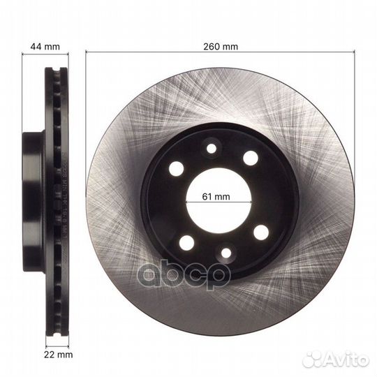 Диск тормозной avantech BR0232S avantech