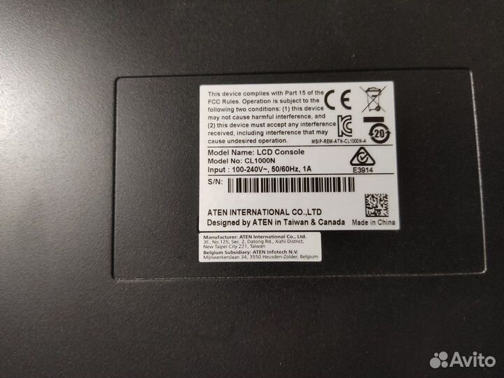 KVM консоль aten CL1000N