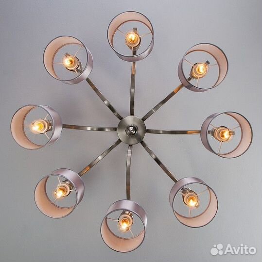 Люстра на штанге Eurosvet Ofelia 60070/8 сатин-никель