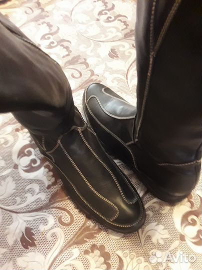 Сапоги демисезонные, натуральная кожа