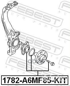 Ступица передняя комплект 1782A6MF85KIT Febest