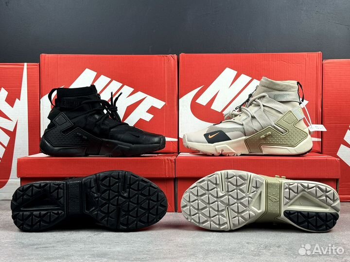 Nike air huarache gripp gore tex balck coffee