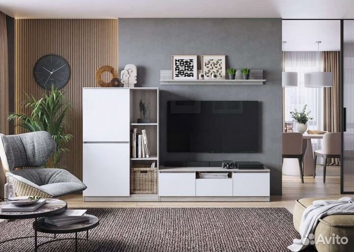 Гостиная новая, тумба тв