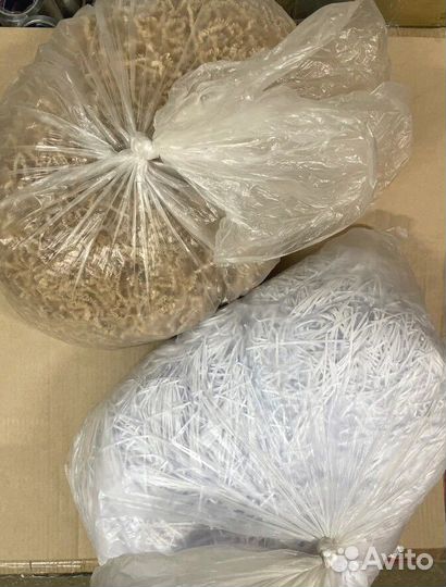 Бумажный подарочный наполнитель, голубой