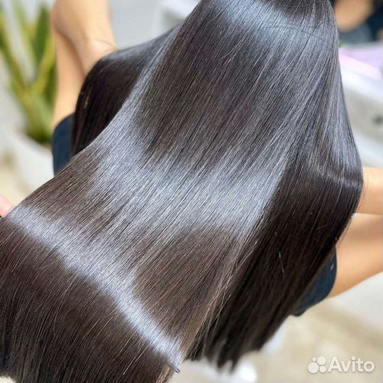 Кератиновое выпрямление волос