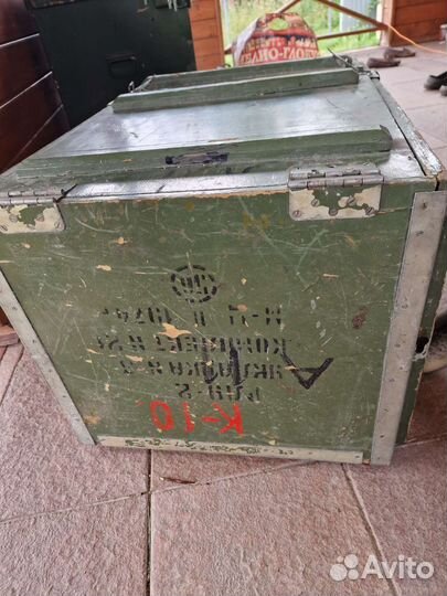 Ящик деревянный армейский зеленый