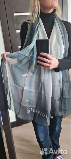Шелковый палантин Chanel оригинал