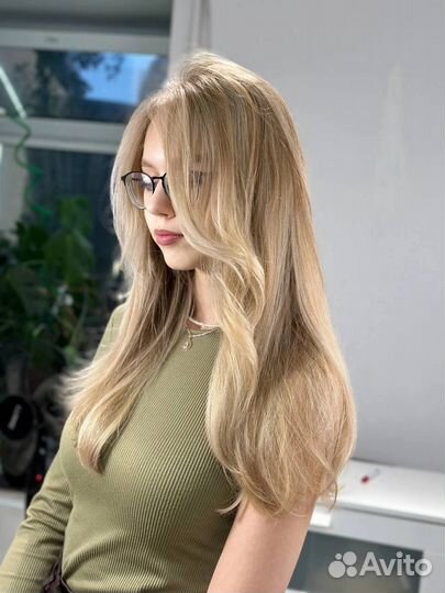 Окрашивание волос стрижка блонд airtouch