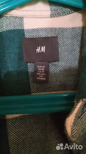 Клетчатая рубашка теплая H&M